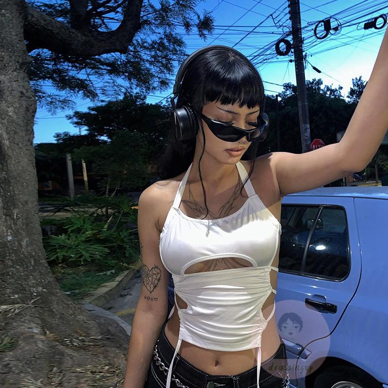 Áo Tank Top Sát Nách Màu Sắc Trơn Thời Trang Mùa Hè Cho Nữ