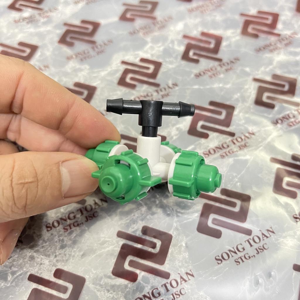 [PHUN SƯƠNG] Béc tưới phun nước dạng hơi sương dùng trực tiếp nước thủy cục cho tưới cây lan làm mát Chất liệu nhựa xanh