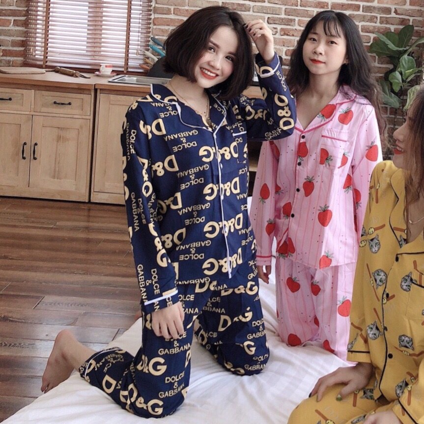 BỘ NGỦ KATE THÁI PIJAMA HOT ÁO DÀI QUẦN DÀI THU ĐÔNG