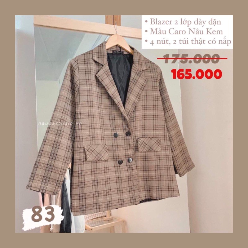 BLAZER HÀN QUỐC 2 LỚP DÀY DẶN (ảnh thật/có sẵn)