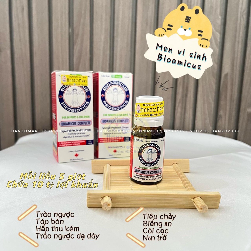 Men vi sinh Bioamicus Complete 10 chủng - Nhập khẩu chính hãng Canada