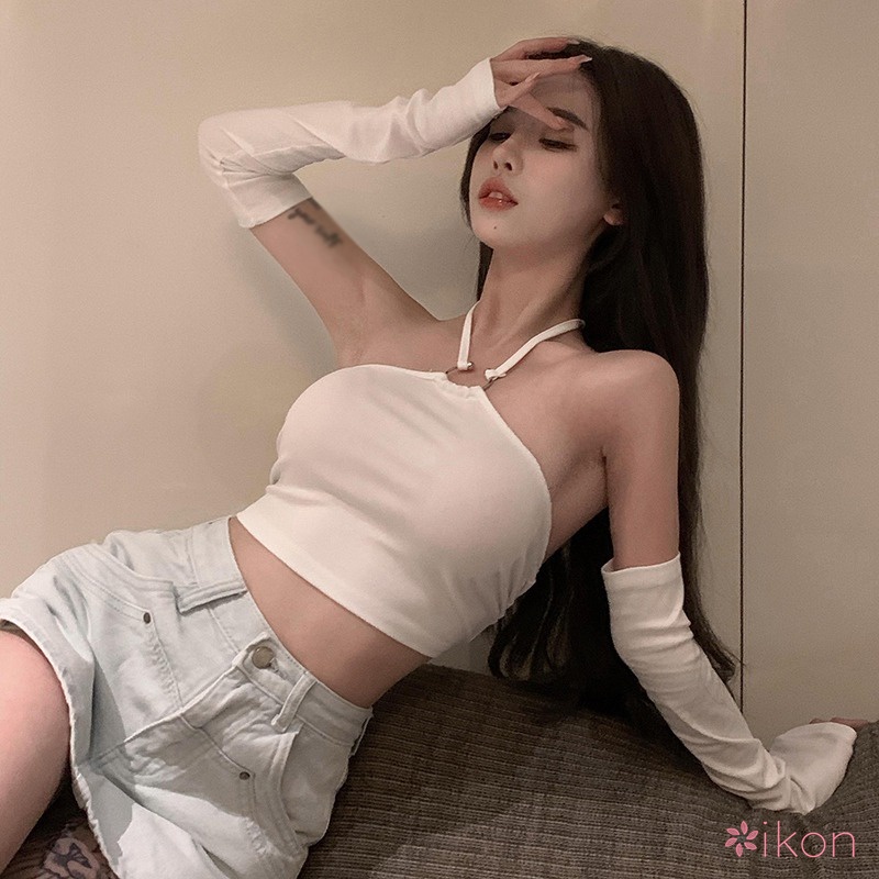 Áo Croptop Màu Sắc Thời Trang Quyến Rũ Cho Nữ