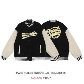 Áo khoác bomber varsity jacket kaki phối da siêu phẩm