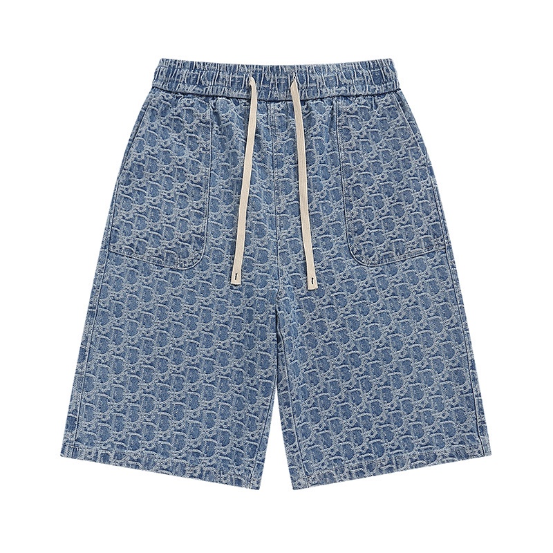 Quần short Denim Thể Thao Lưng Co Giãn Thời Trang Unisex