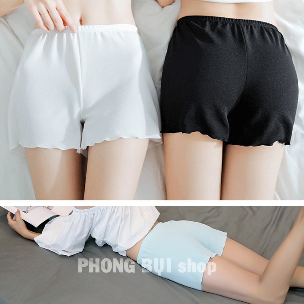 Quần Đùi Nữ Chất Thun Vải Xốp Êm Mềm Freesize Từ 40kg-60kg Thoáng Mát Thời Trang Cho Mùa Hè