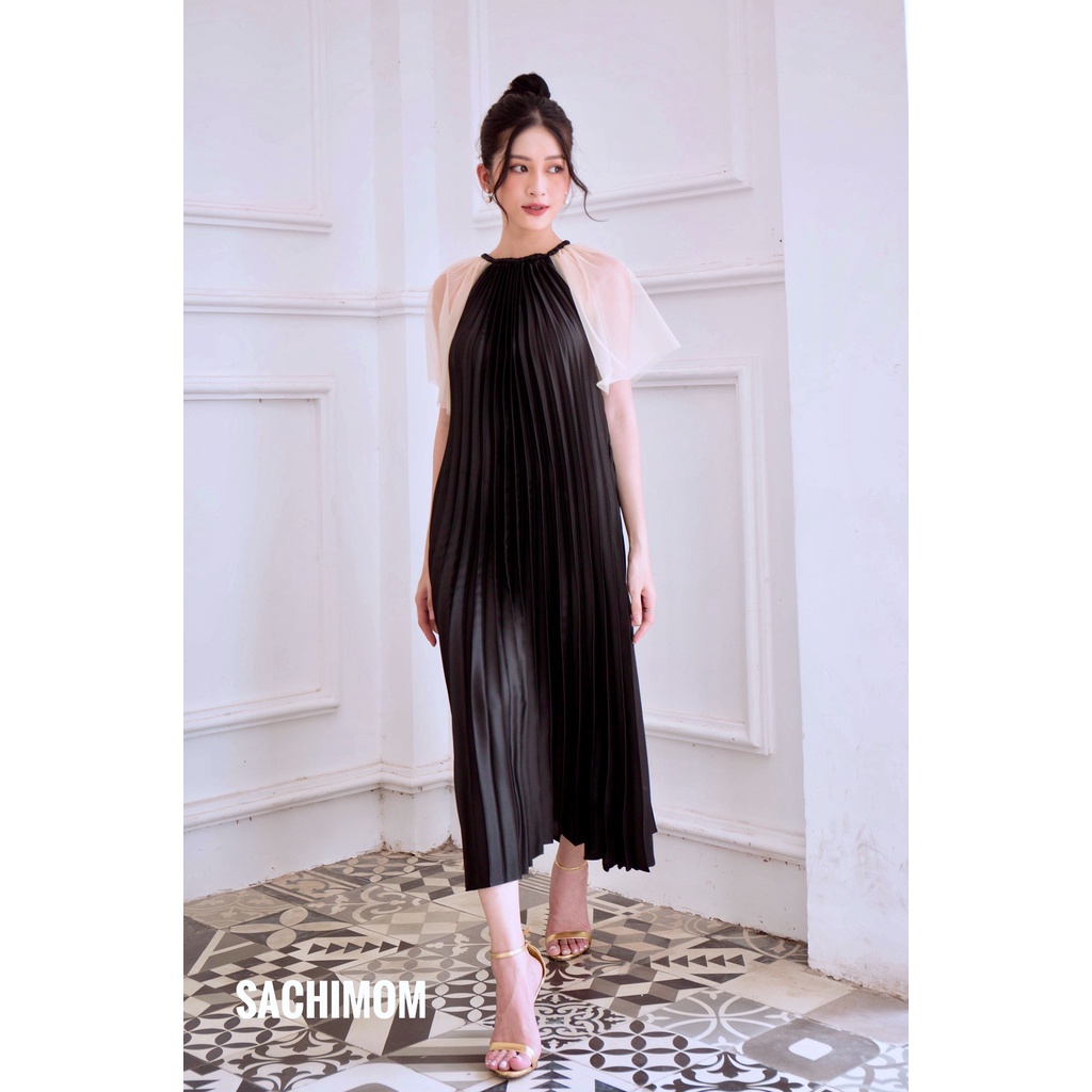 Đầm Bầu SACHIMOM - Váy Bầu Lụa Dập Li AUDREY DRESS