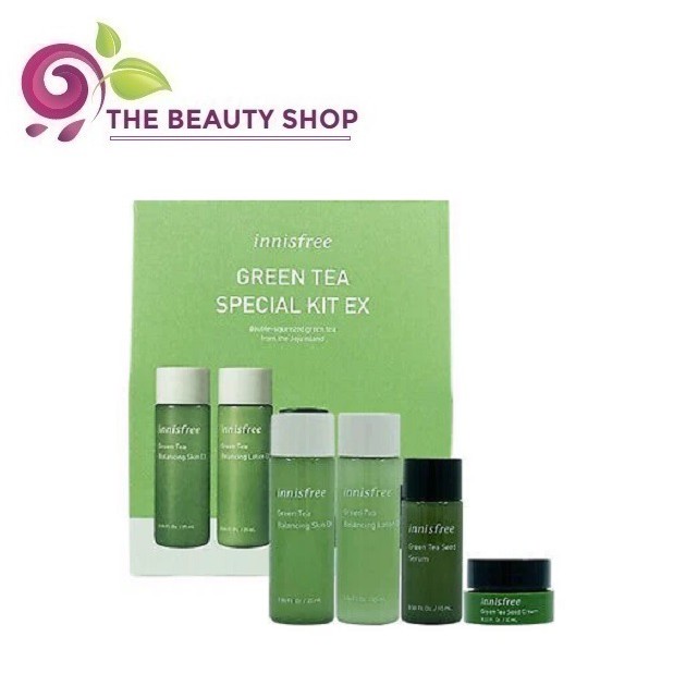 Bộ 4 Món Dưỡng Ẩm Innisfree Green Tea Special Kit EX ( mẫu mới nhất )