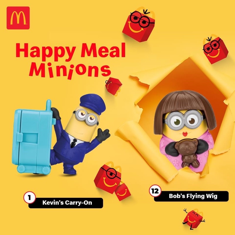 Mô hình đồ chơi Minions mc donald mcdonald sự trỗi dậy của Gru