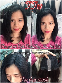 Tóc bộ nguyên đầu làm từ tóc thật