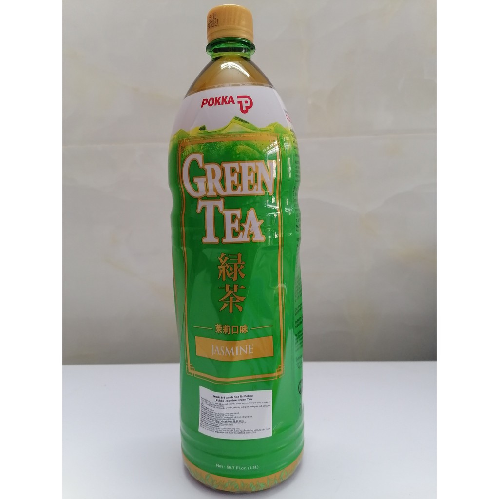 [1.5 Lít] Nước Trà Xanh Hoa Lài [Singapore] POKKA Jasmine Green Tea (halal) (hty-hk)