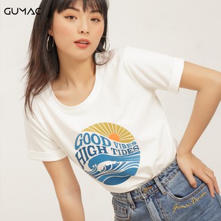 Áo thun Good VIBES GUMAC ATA434_TRANG