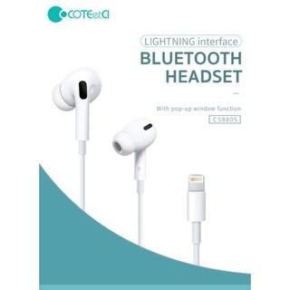 Tai nghe có dây cổng Lightning chống ồn hỗ trợ nghe gọi đàm thoại, nghe nhạc hiệu Coteetci chính hãng Mới