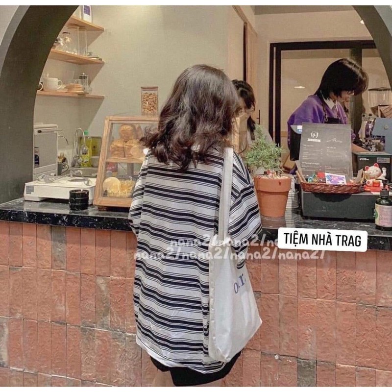 [SIÊU HOT]Áo Thun Kẻ Ngang Form Siêu To Khổng Lồ