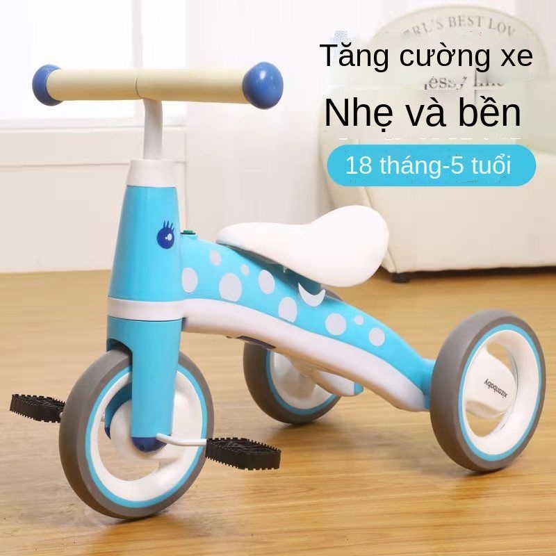 ▫✘Xe đạp ba bánh có bàn đạp trẻ em mới cho bé 1-3-5 tuổi có nhạc Xe đạp cân bằng lớn trẻ em nam và nữ