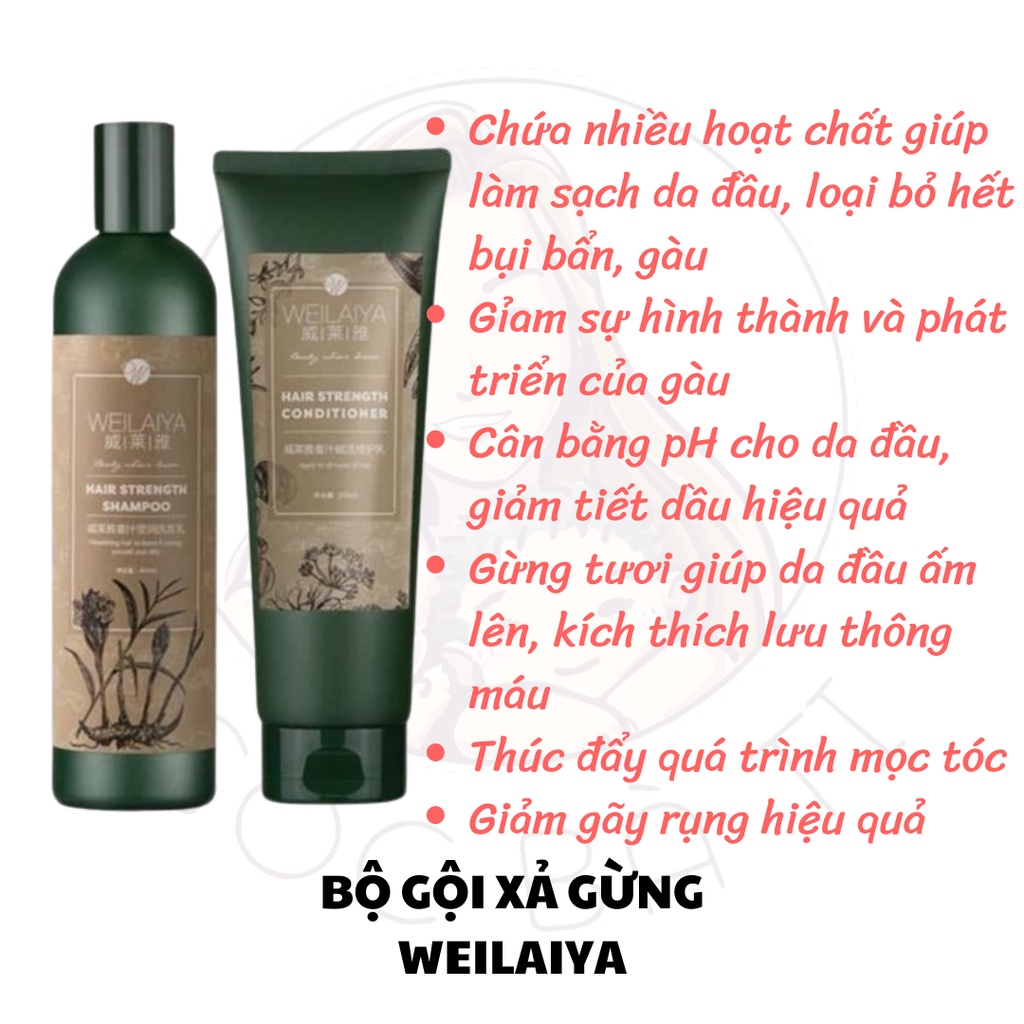 BỘ GỘI XẢ GỪNG HÀ THỦ Ô WEILAIYA