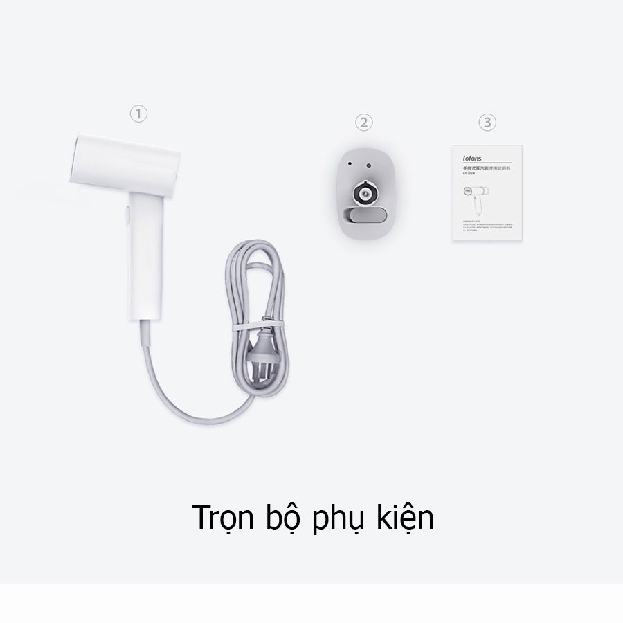 Bàn là hơi nước Xiaomi GT 306LW [BH 12 THÁNG] công suất 1200W, bàn ủi hơi nước cầm tay ủi thẳng mọi chất liệu vải.