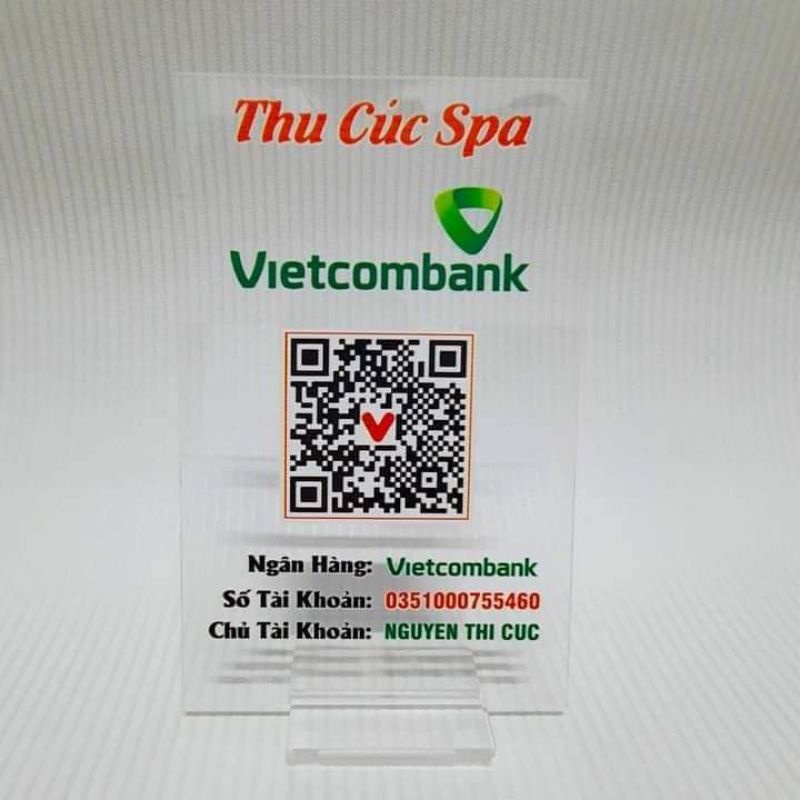 Bảng QR code Thanh Toán Thông Minh, Bảng STK Mika bền đẹp