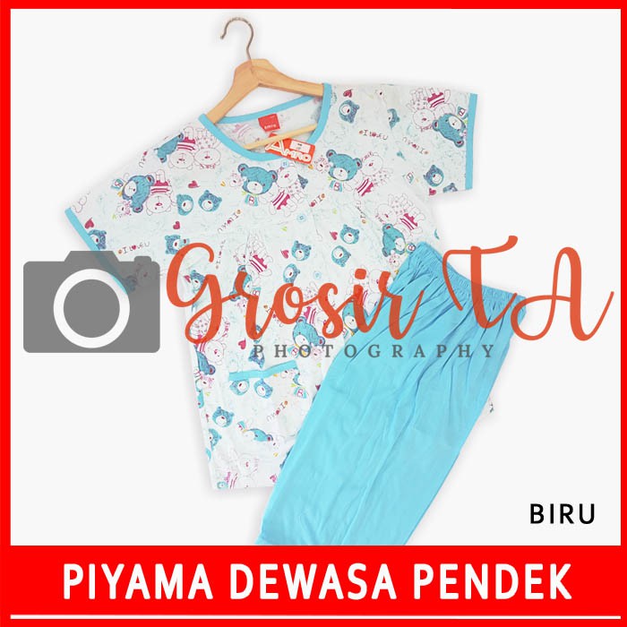 Bộ Đồ Ngủ Pijama Tay Ngắn 3 / 4 Thân Thiện Với Môi Trường Gta Babydoll Amro - Gta0187