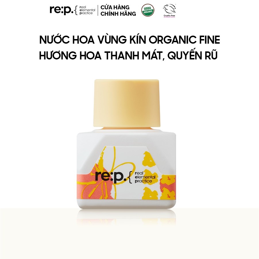 Nước Hoa Vùng Kín Organic Fine Hương Hoa Thanh Mát Quyến Rũ RE:P Natural Herb Inner Balance Fine 5ml (Có che tên)