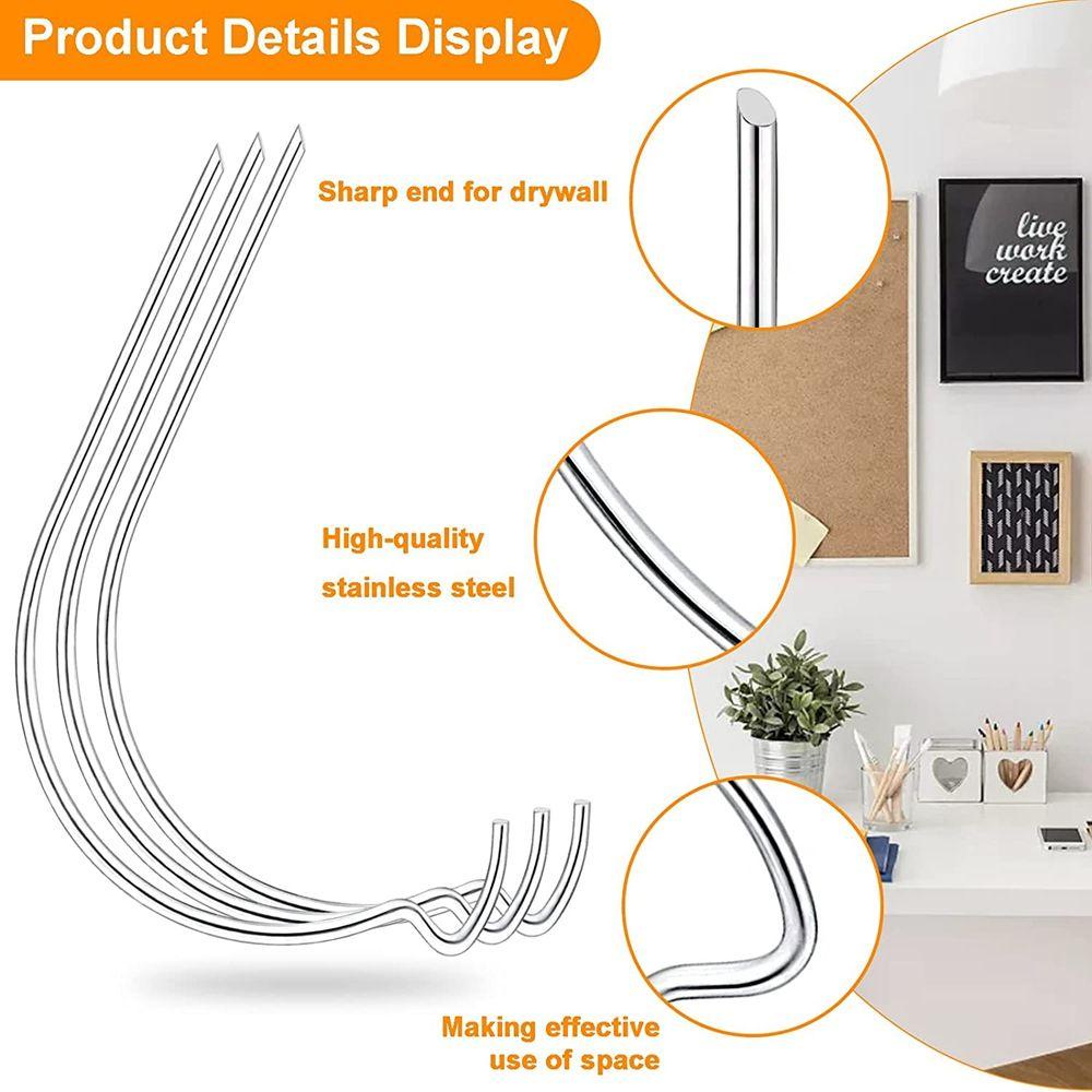 Móc Treo Tranh Gắn Tường Bằng Thép Không Gỉ Không Cần Khung Dùng Cho Phòng Khách / Gương / Quần Áo