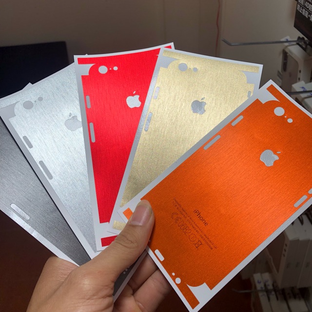 Skin dán full viền nhôm xước cho iphone