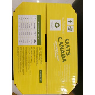[Mã GROSALE2703 giảm 8% đơn 250K] Yến Mạch CANADA thùng 4.52kg ( nguyên hạt cán mỏng )