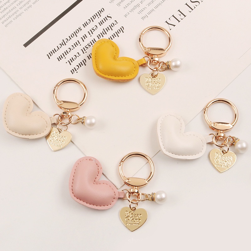 Ailigap Móc Khóa Da Hợp Kim Nhiều Màu Sắc Thời Trang Sang Trọng Tươi Tắn Trang Trí Túi Xách