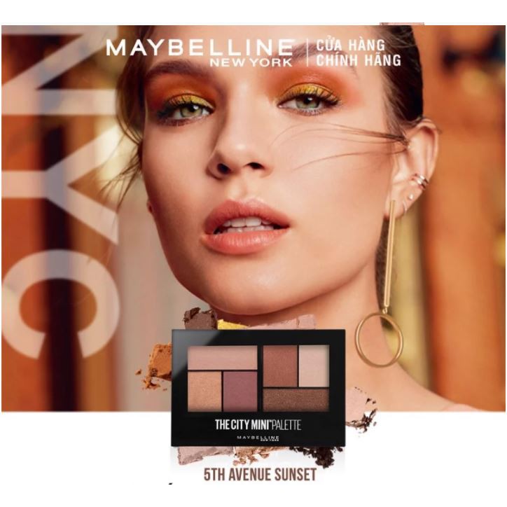 Bảng Phấn Mắt 6 Ô Maybelline The City Mini Palette 6.1g