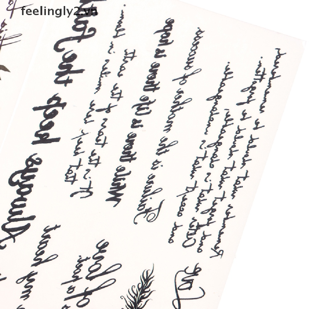 Hình xăm dán tạm thời chống nước hình chữ cái tiếng anh cho nam nữ