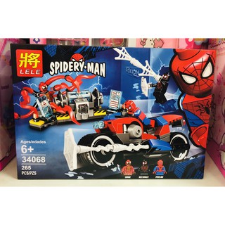Bộ lego người nhện chiến đấu với quái vật (265 chi tiết)