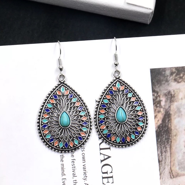 Khuyên tai bohemian hoa tai bohemian vintage