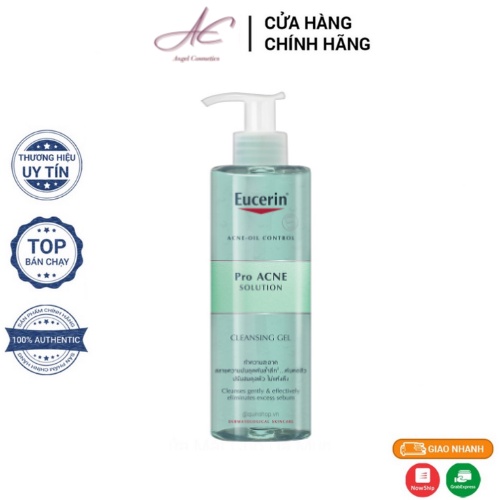 Sữa Rửa Mặt Giảm Mụn Eucerin Pro Acne Solution Cleansing Gel