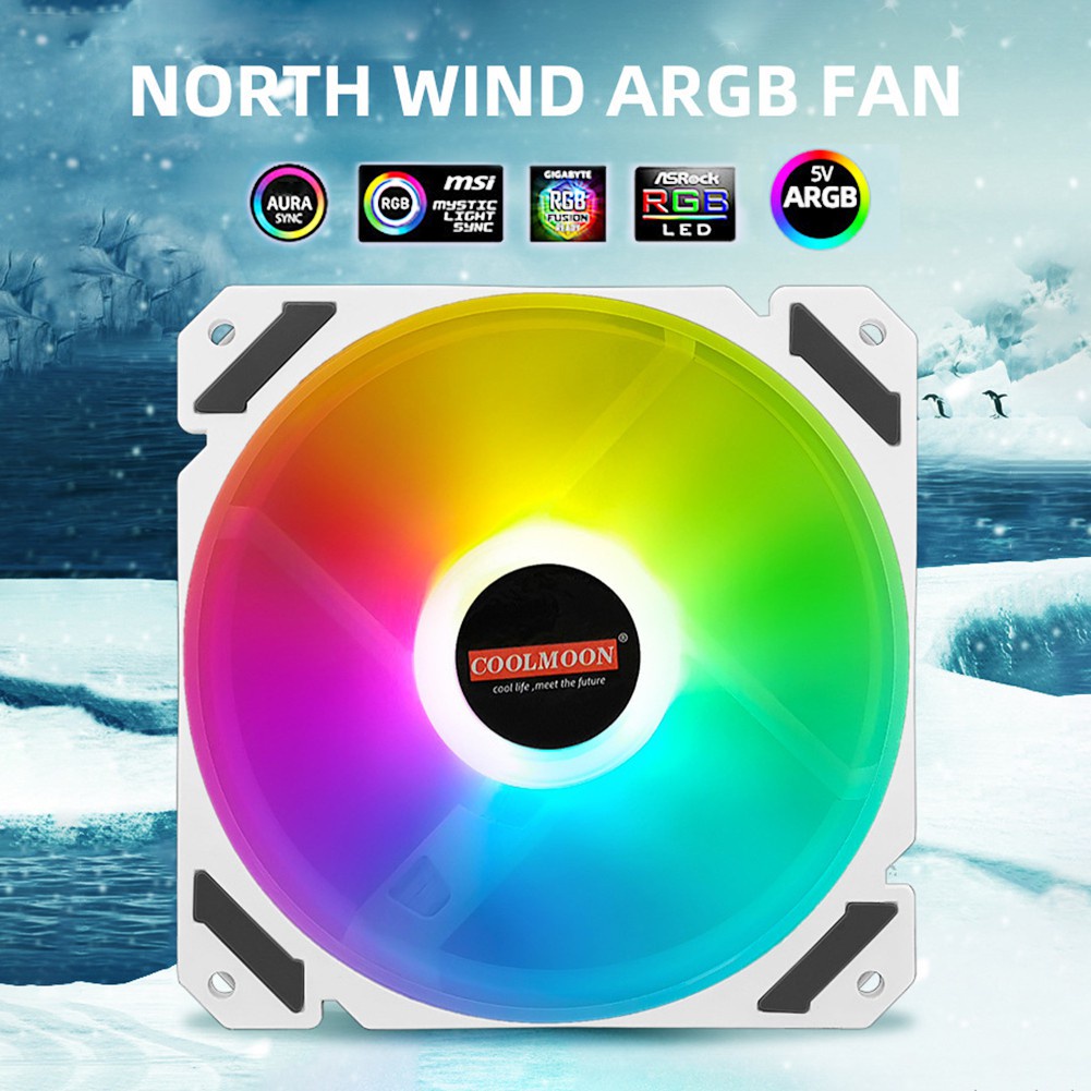 Quạt Tản Nhiệt Northkind RGB 120mm PWM ARGB Dành Cho Máy Tính Latop