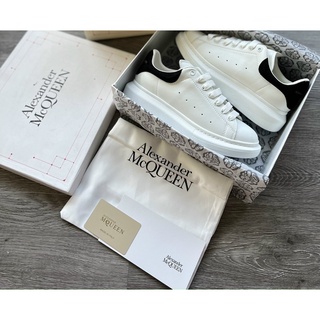 GIÀY MC.Q QUEEN WHITE BLACK DA THẬT [ FULL BOX + FREE SHIP ]