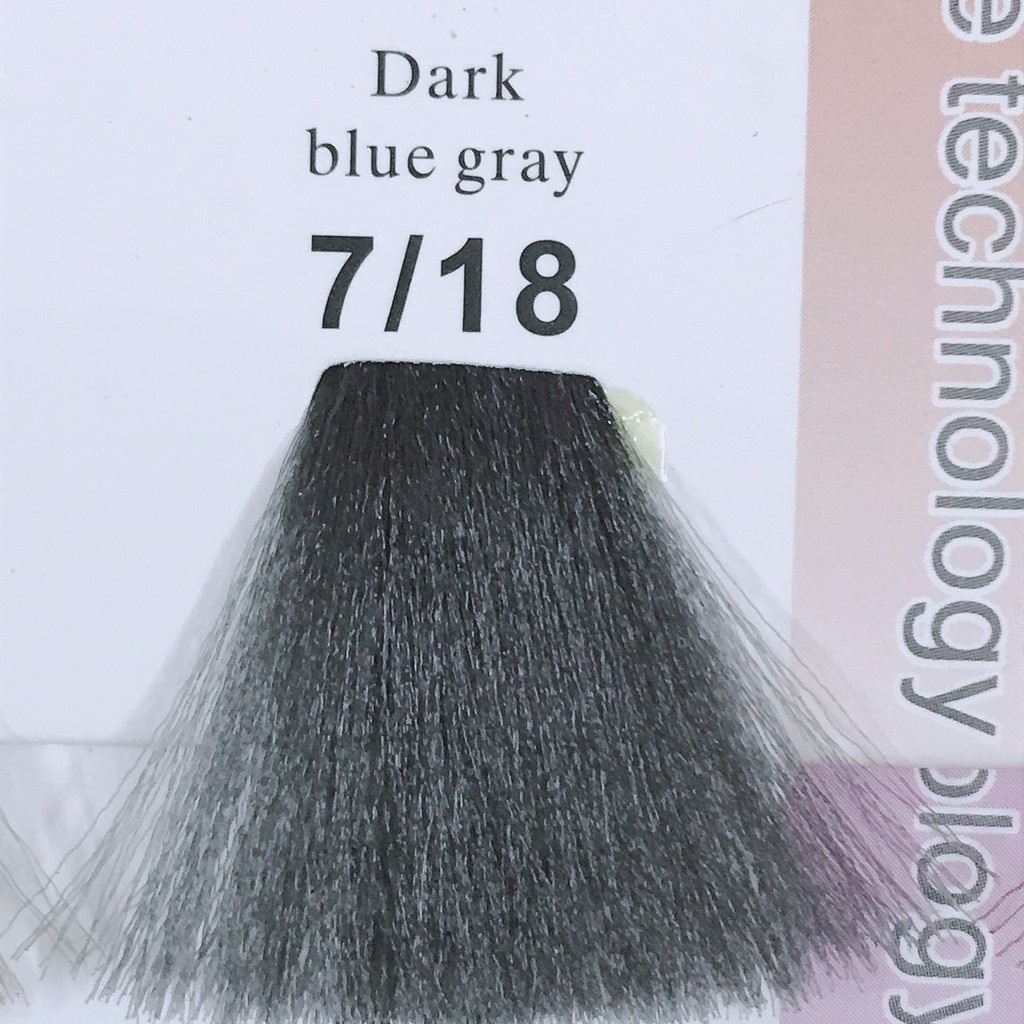 Nhuộm tóc màu xám khói xanh Skao Dark Blue Gray 7/18 kèm trợ nhuộm 100ml