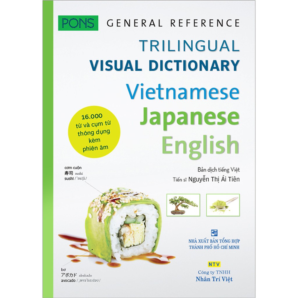 Sách - Trilinggual visual dictionary vietnamesse Japanese english - 16.000 từ và cụm từ thông dụng kèm phiên âm