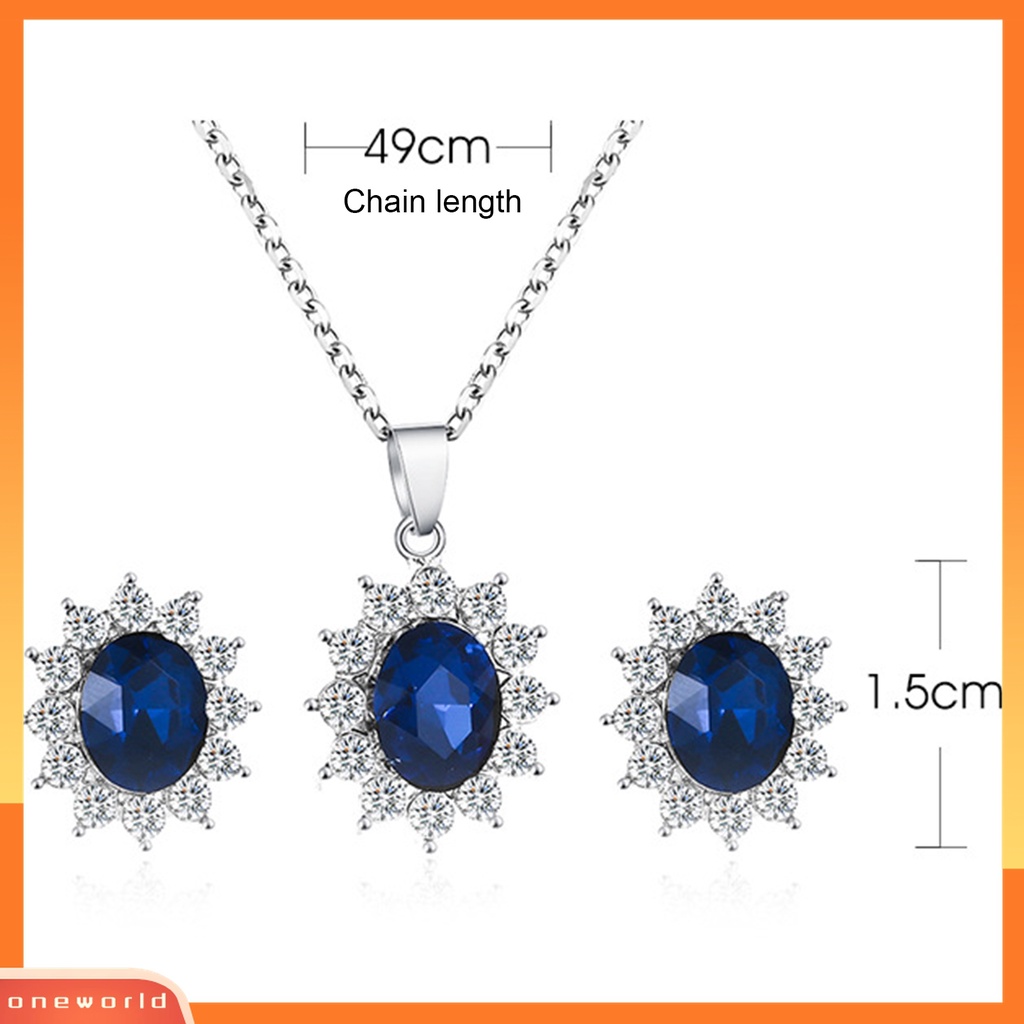 Bộ Trang Sức 2 Món Bằng Kim Loại Hình Hoa Đính Đá Zircon Thanh Lịch Cho Cô Dâu