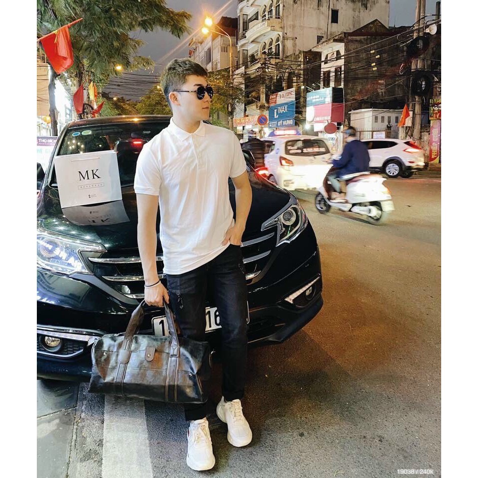 Áo thun nam, áo Polo nam thời trang có cổ Zappos02