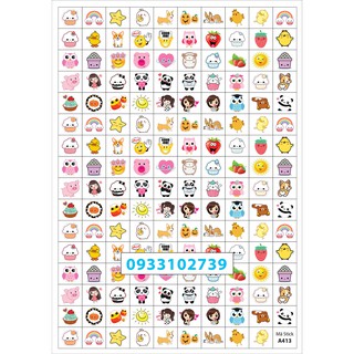 Sticker khen thưởng DÂU TÂY 7k/ tờ A4 - 159 Stick - SP13