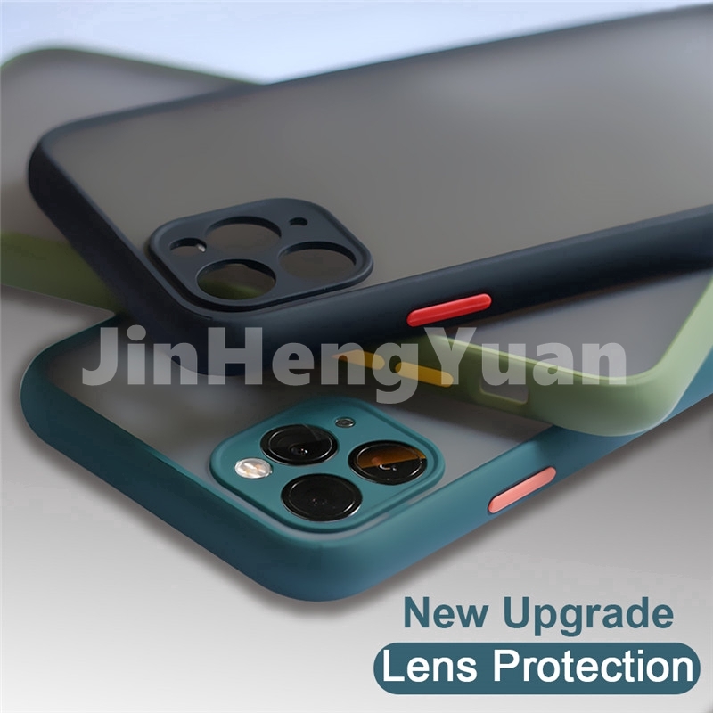 Ốp điện thoại mặt nhám sang trọng cho iPhone 11 11 Pro Max 6 6S 7 8 Plus X XS Max XR