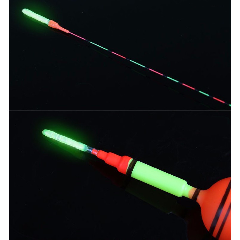 Set 25 que phát sáng gắn phao câu cá cỡ 15m 3.0x25mm/30m 4.5x37mm tiện dụng