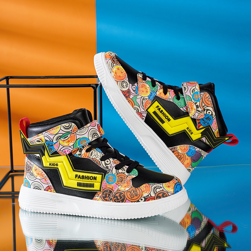 Giày Thể Thao Cổ Cao Siêu Nhẹ Thoáng Khí Thời Trang Cho Bé