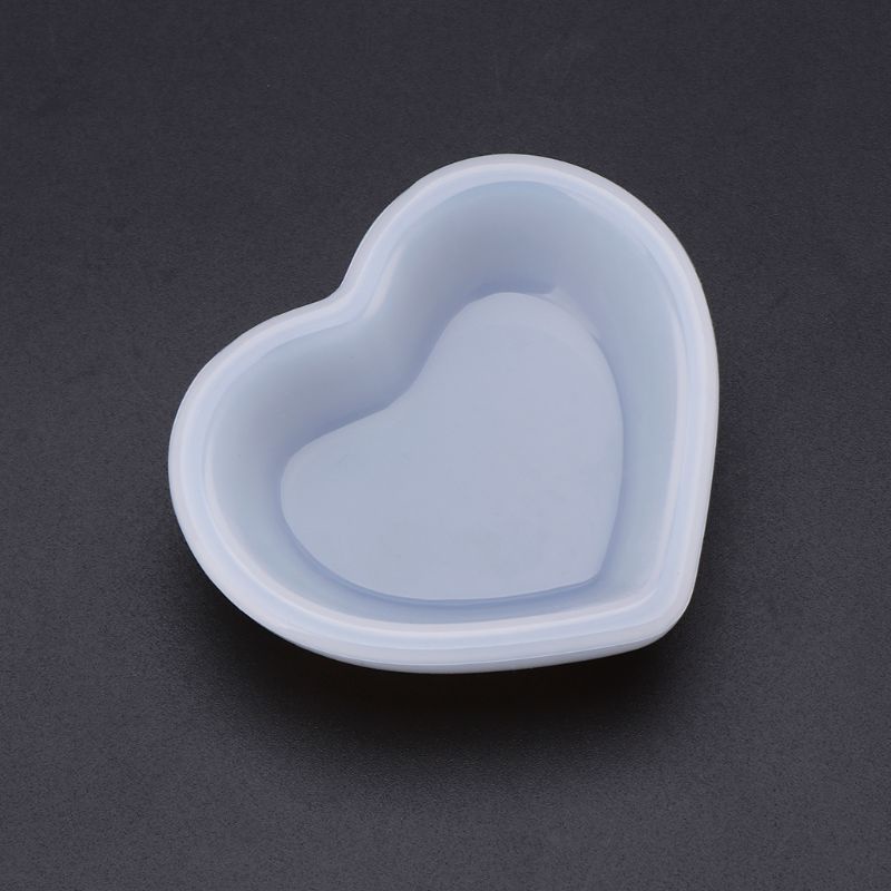 Khuôn silicone hình vuông/trái tim dùng làm đồ trang sức DIY