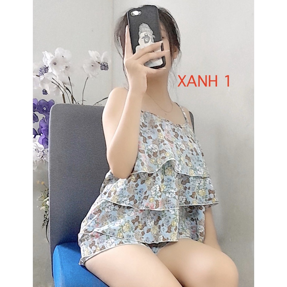 Đồ bộ nữ mặc nhà dễ thương lụa hàn không nhăn được chọn mẫu kèm hình thật