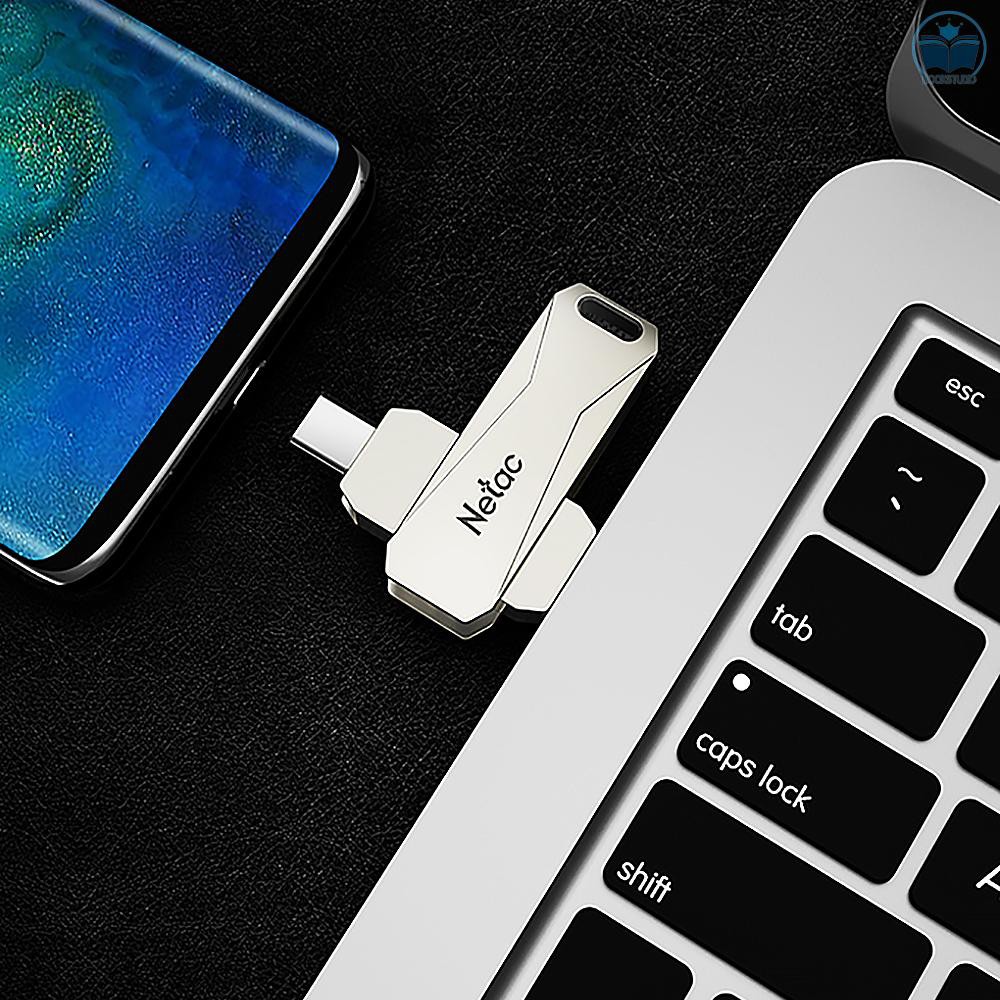 Ổ Đĩa Flash Netac U782C 32gb Type-C + Usb Cho Điện Thoại