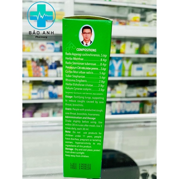 Thiên môn bổ phổi - Chai 280ml