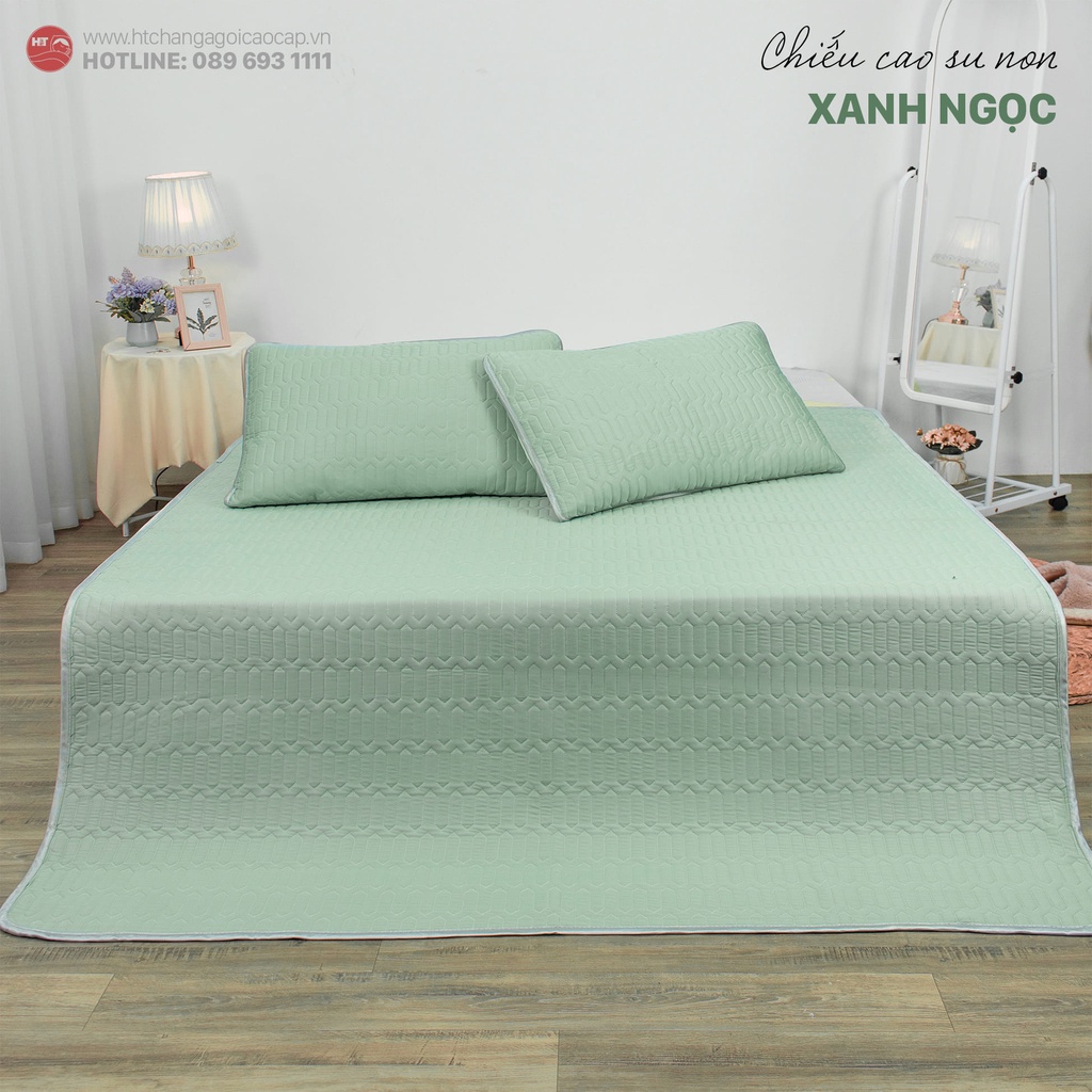 Chiếu Điều Hòa Tencel - Chiếu Cao Su Non Latex   H&amp;T CHĂN GA GỐI CAO CẤP