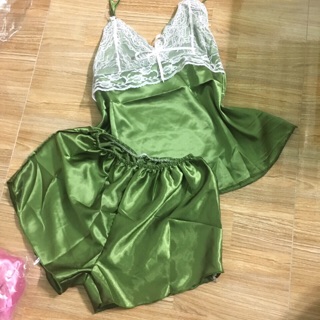 Đồ ngủ phi lụa 2 dây sexy