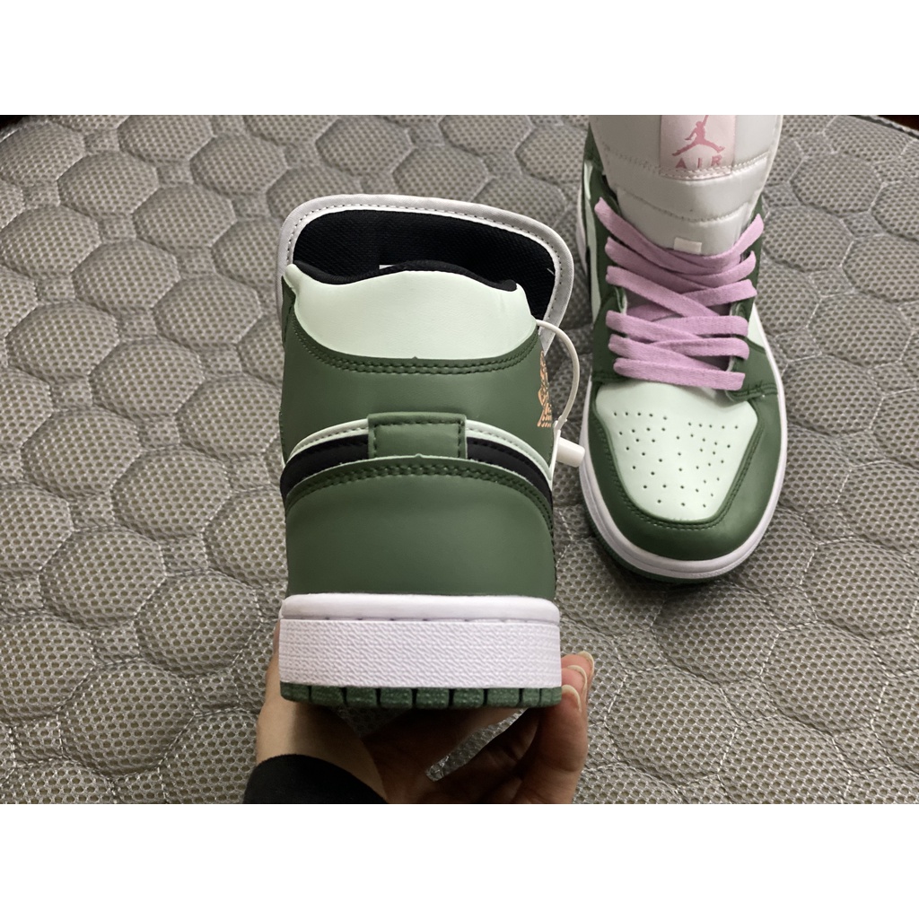Giày Thể Thao Air Jordan 1 Mid SE Dutch Green- Trà xanh Cao Cổ Bản S.c | BigBuy360 - bigbuy360.vn