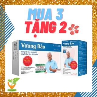 VƯƠNG BẢO [COMBO 3 Lọ + 2 Hộp] (Đã cào tem) - Phì đại tuyến tiền liệt, tiểu đêm, tiểu buốt